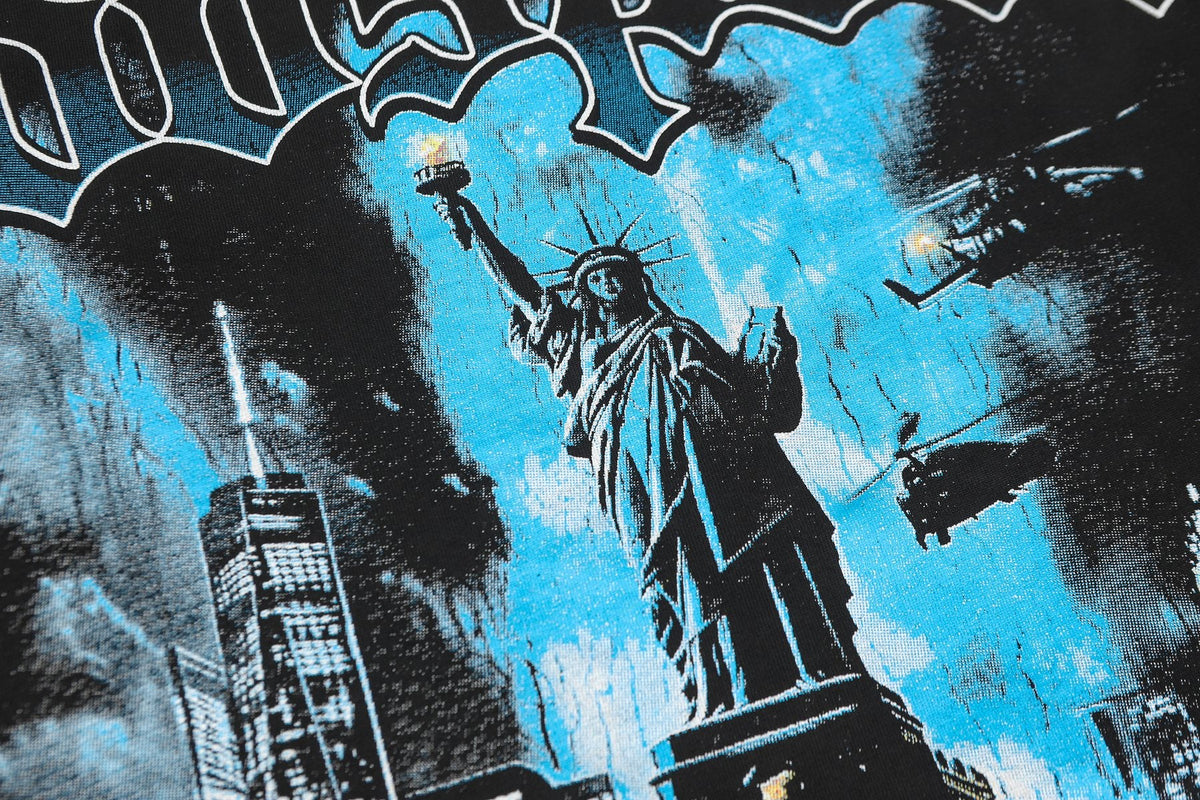 Godspeed Washed Black Rock Graphic Long-Sleeve T-Shirt — detail