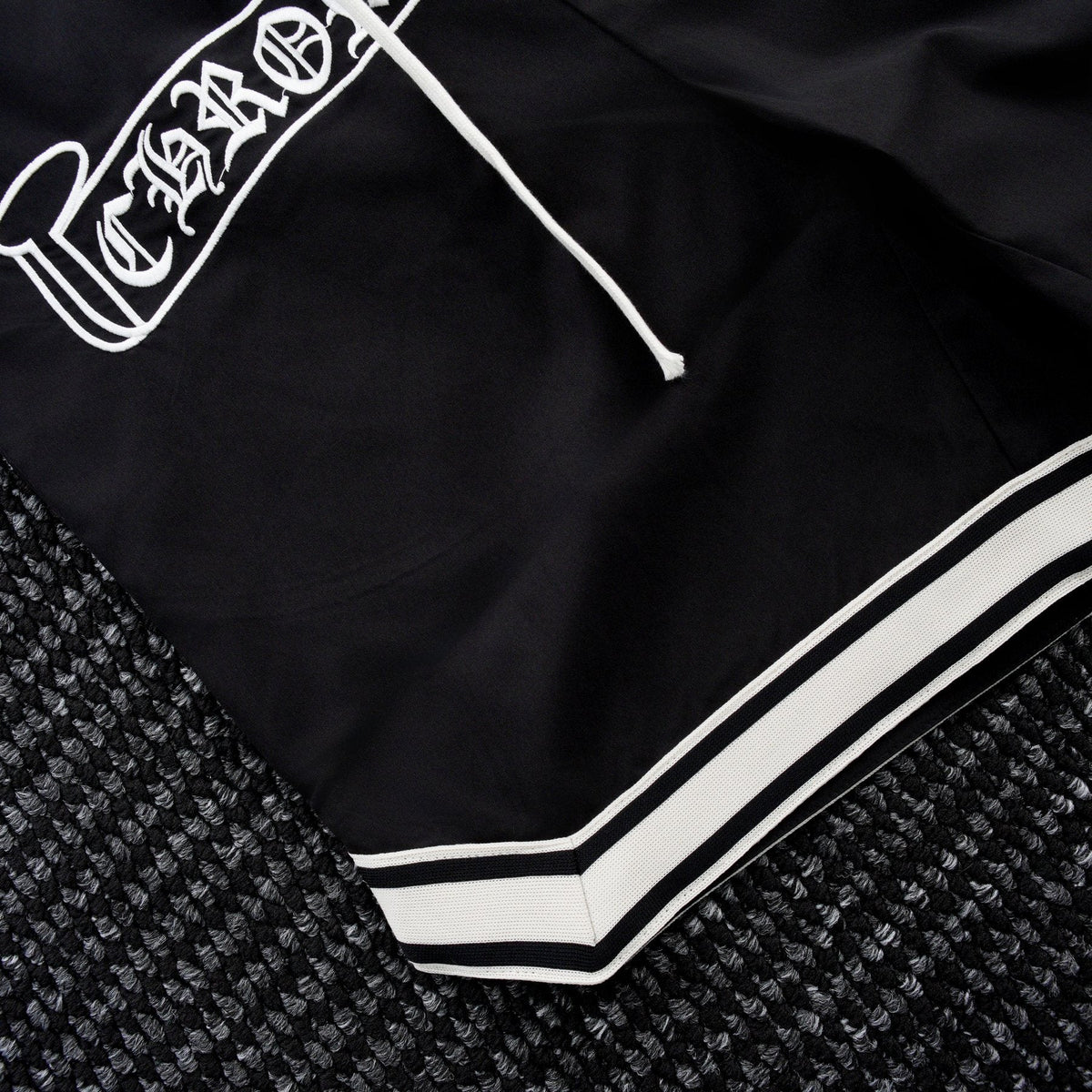 Chrome Hearts Cross Graphic Drawstring Shorts — detail